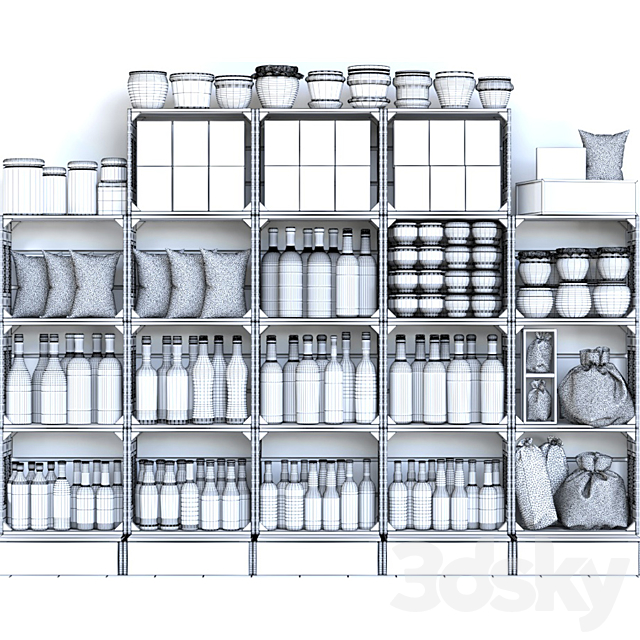 StoreShelf-32 3DS Max Model - thumbnail 2