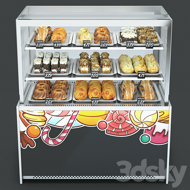 Sweets stand 3ds Max - thumbnail 2