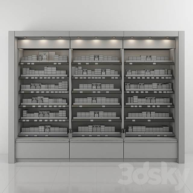 Trade rack with perfume Chanel 3DS Max Model - thumbnail 5