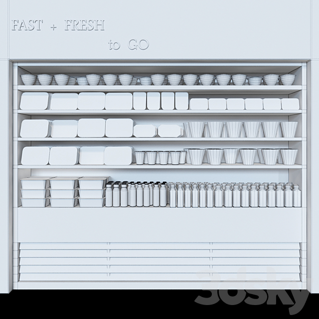 Vegan bar 3DS Max Model - thumbnail 2