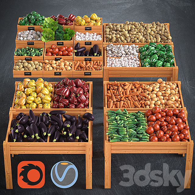 Vegetables 3DSMax File - thumbnail 1