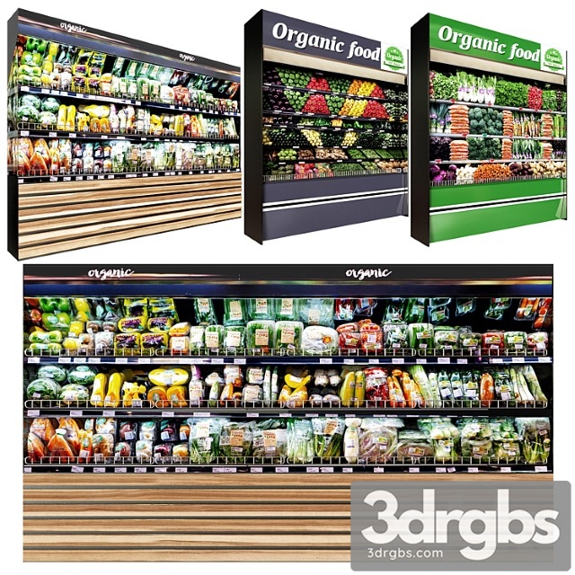 Vegetables Fridge Set 3dsmax Download - thumbnail 1