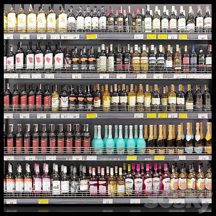 Wine store 3DS Max - thumbnail 2