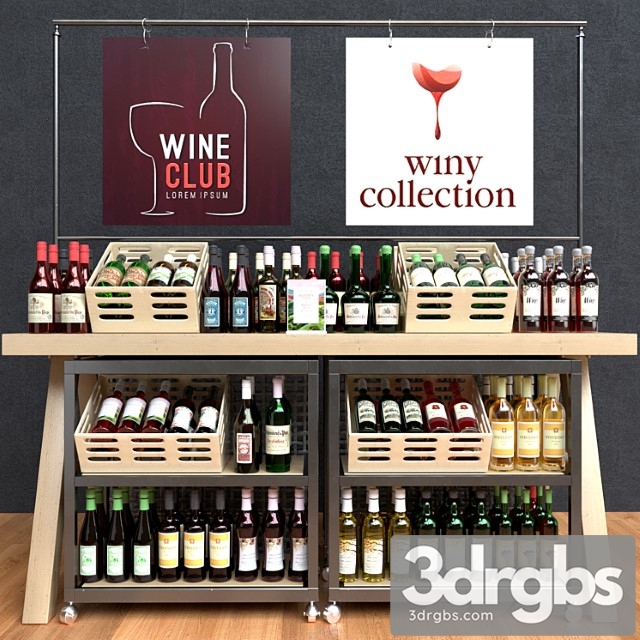 Wine Table 27 3dsmax Download - thumbnail 1