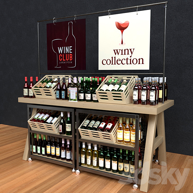 Wine_table (27) 3ds Max - thumbnail 2