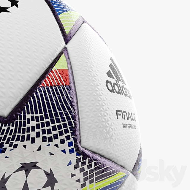 Adidas UEFA Ball 3DS Max Model - thumbnail 2