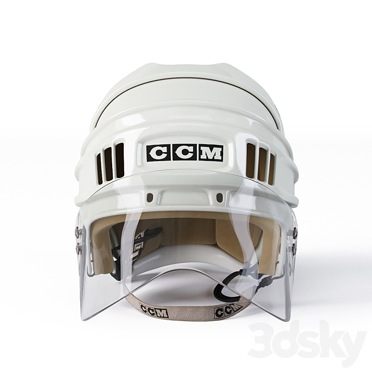 Anaheim Ducks CCM Hockey Helmet 3DS Max - thumbnail 2