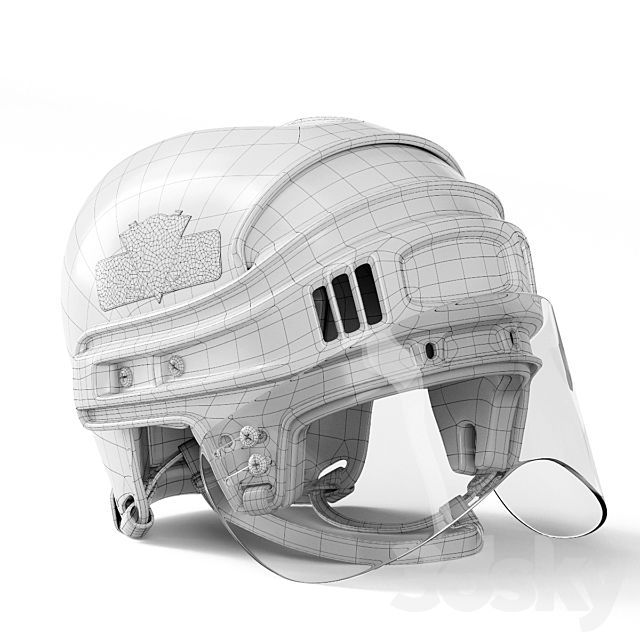 Anaheim Ducks CCM Hockey Helmet 3DSMax File - thumbnail 5