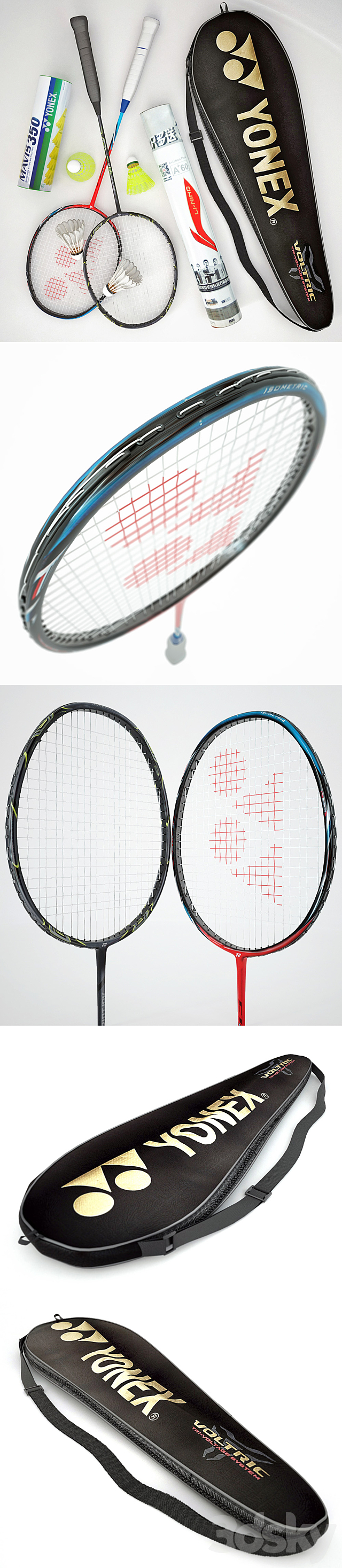 Badminton set 3DS Max Model - thumbnail 2