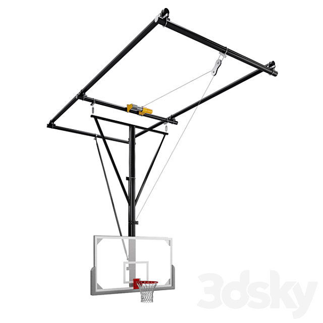 Basketball hoop – Basketball goal 3ds Max - thumbnail 1