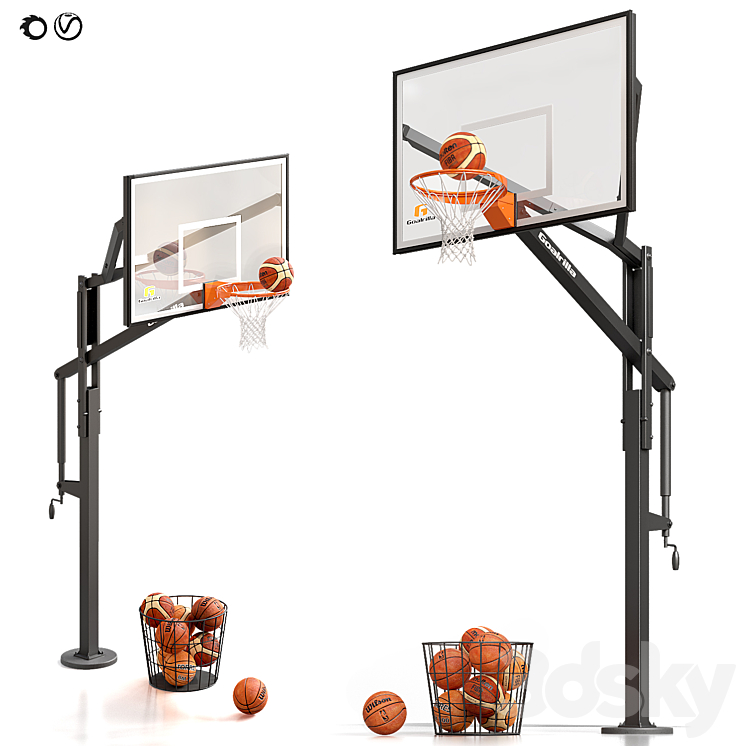 Basketball Hoop Goalrilla 3DS Max Model - thumbnail 1