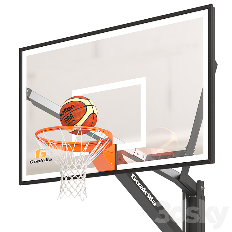 Basketball Hoop Goalrilla 3DS Max Model - thumbnail 2