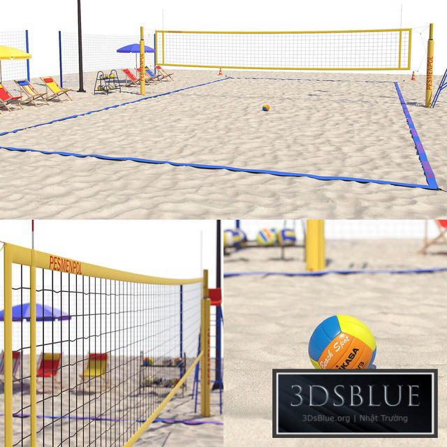 Beach volleyball 3DS Max - thumbnail 3