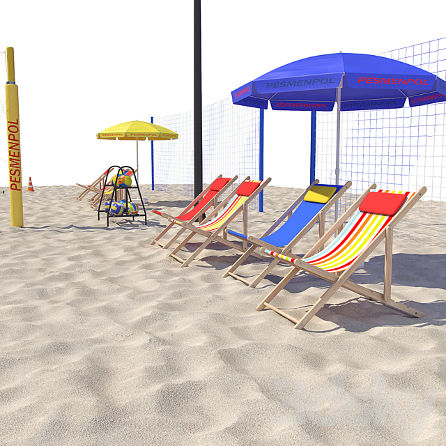 Beach volleyball 3DSMax File - thumbnail 3
