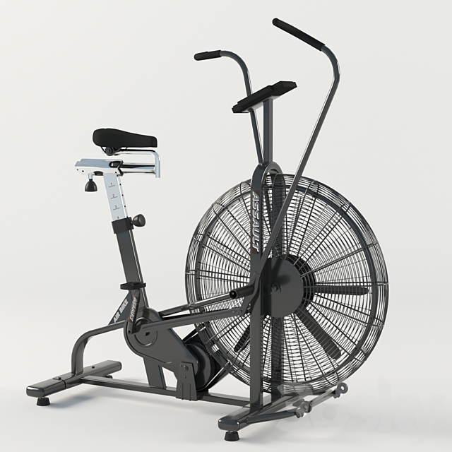 Bicycle trainer exercise bike 3DS Max Model - thumbnail 2