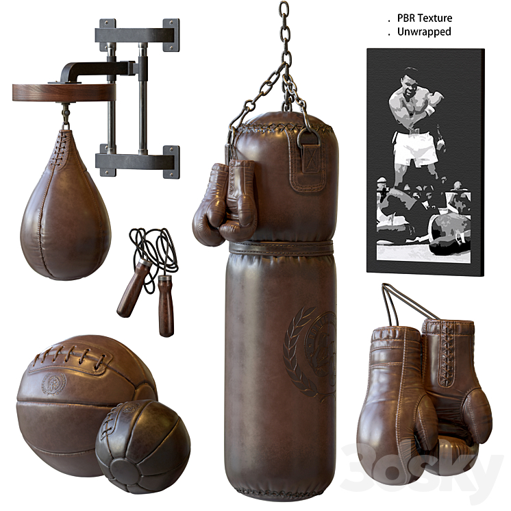 Boxing Equipment 3DS Max - thumbnail 1