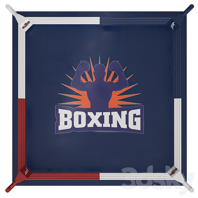 Boxing ring 3DS Max Model - thumbnail 4