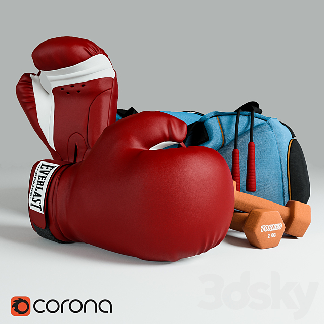 Boxing set 3DSMax File - thumbnail 2