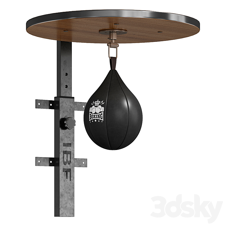 Boxing speed bag 3DS Max Model - thumbnail 2