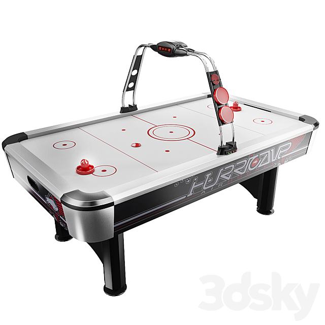 BUFFALO AIR HOCKEY 7FT HURRICANE II 3DS Max Model - thumbnail 1