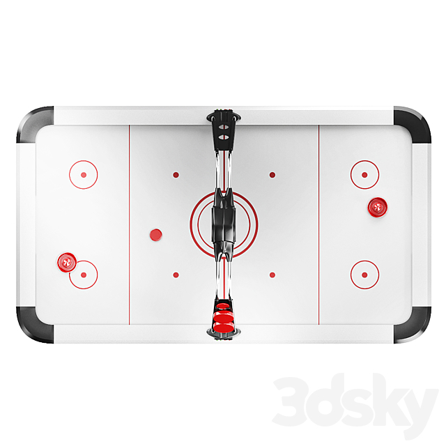 BUFFALO AIR HOCKEY 7FT HURRICANE II 3DS Max Model - thumbnail 2