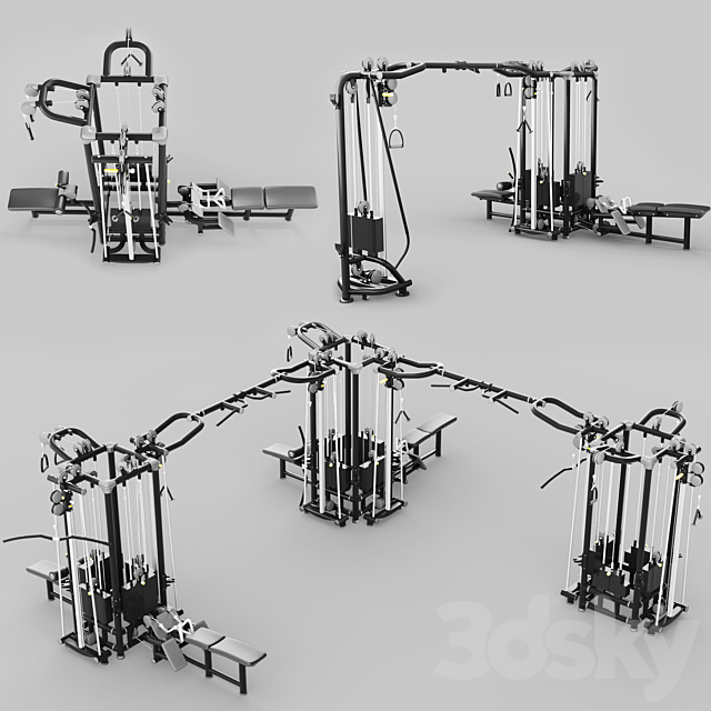 Cable Stations range 3DS Max Model - thumbnail 2