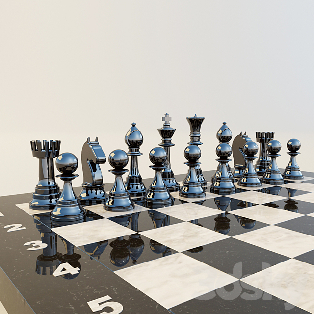 Chess 3DS Max Model - thumbnail 2