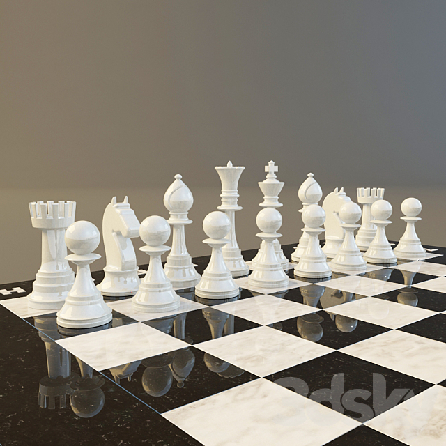 Chess 3DS Max Model - thumbnail 3