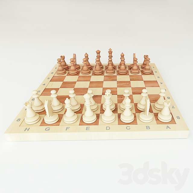 chess 3DS Max Model - thumbnail 2