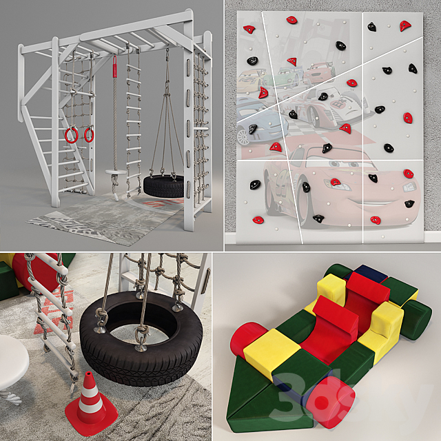 Children’s play complex “Basic Formula 1” 3DSMax File - thumbnail 3