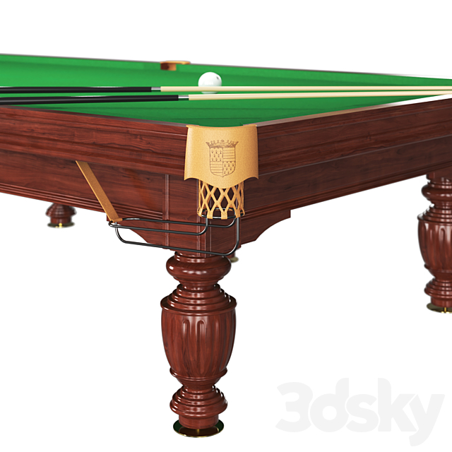 Classic Pool Table 3DSMax File - thumbnail 4