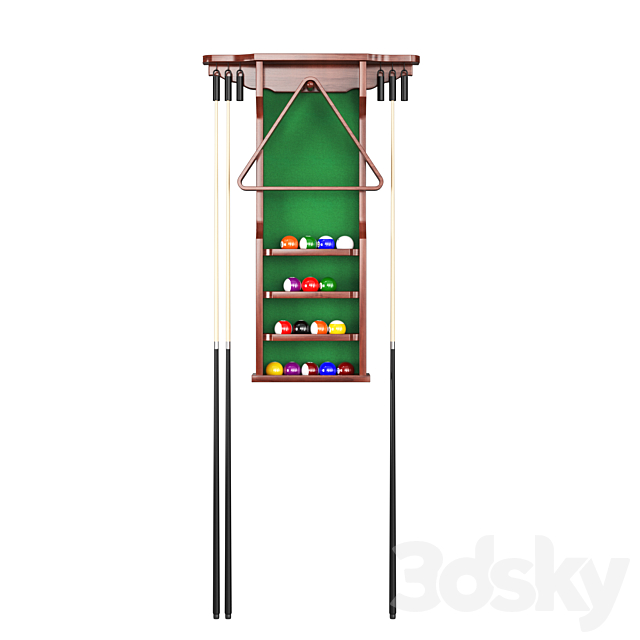 Classic Pool Table 3DSMax File - thumbnail 5