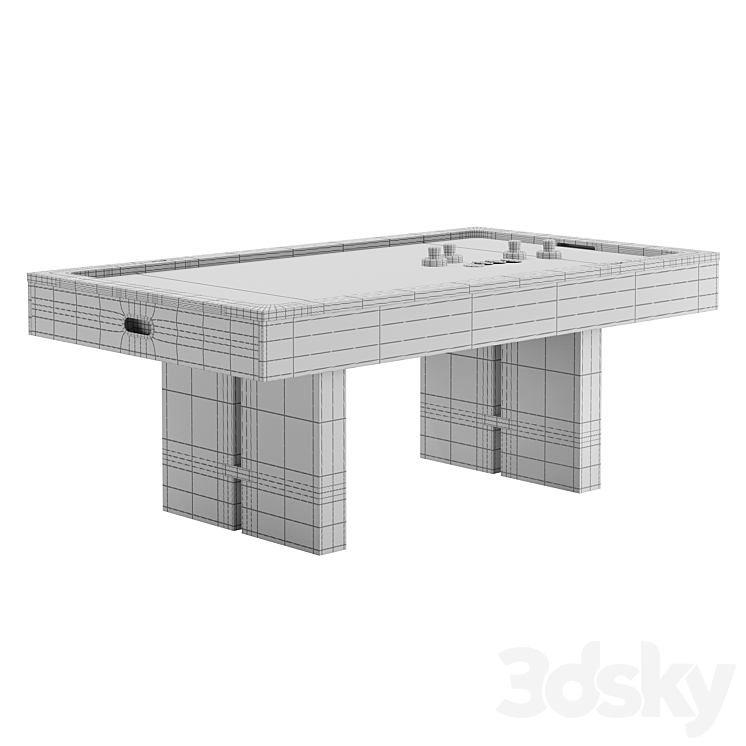 Crate And Barrel Air Hockey Table 3DS Max Model - thumbnail 2