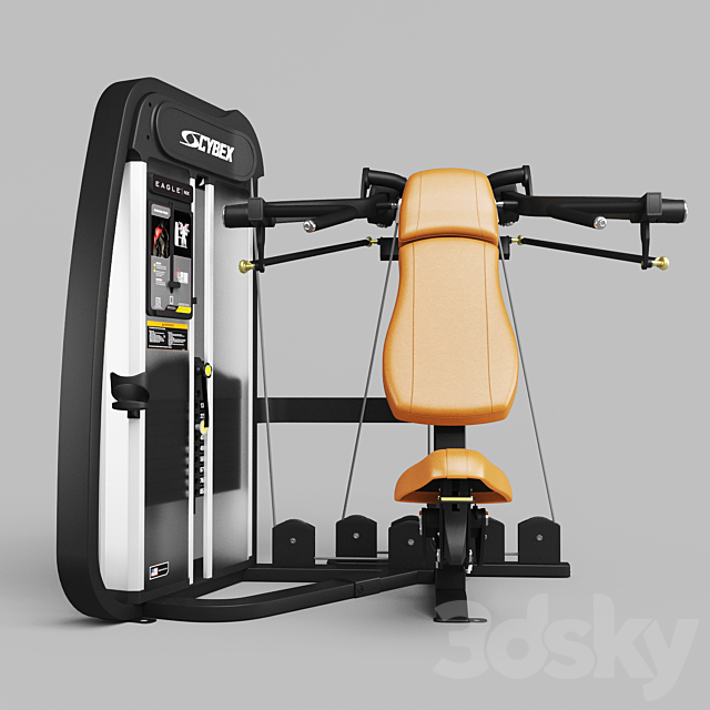 Cybex Strength Training Equipment 3DS Max Model - thumbnail 2