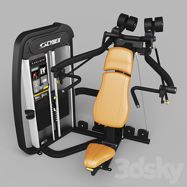 Cybex Strength Training Equipment 3DS Max Model - thumbnail 3