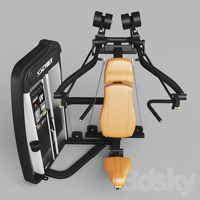 Cybex Strength Training Equipment 3DS Max Model - thumbnail 4