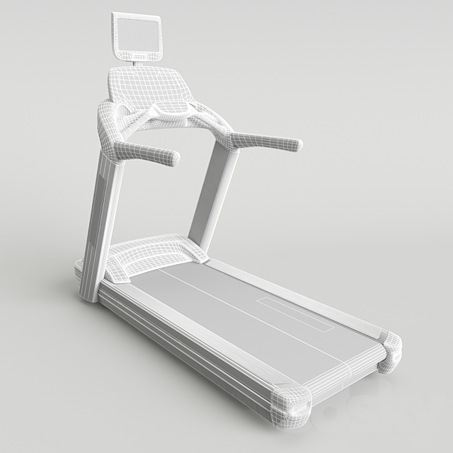 Cybex Treadmill 790T 3DS Max Model - thumbnail 2