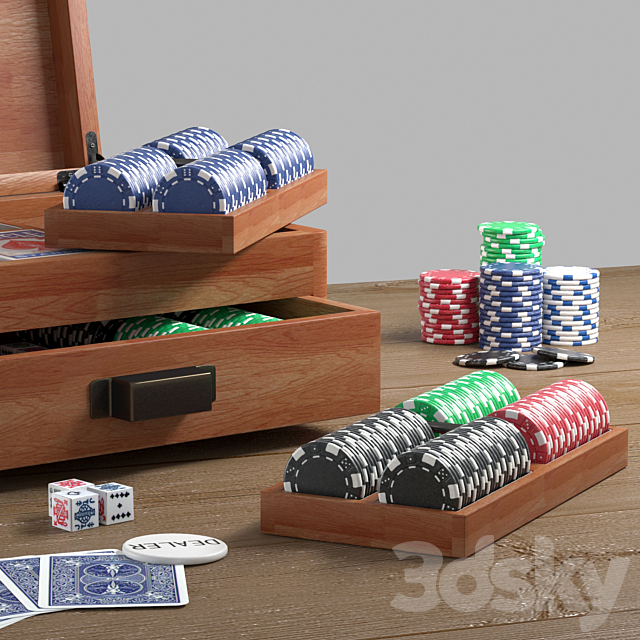 DELUXE POKER 3DS Max Model - thumbnail 2