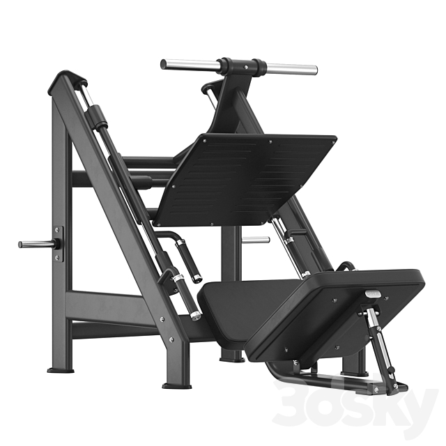 DHZ Fitness E-7056 Leg Press 3DS Max Model - thumbnail 2