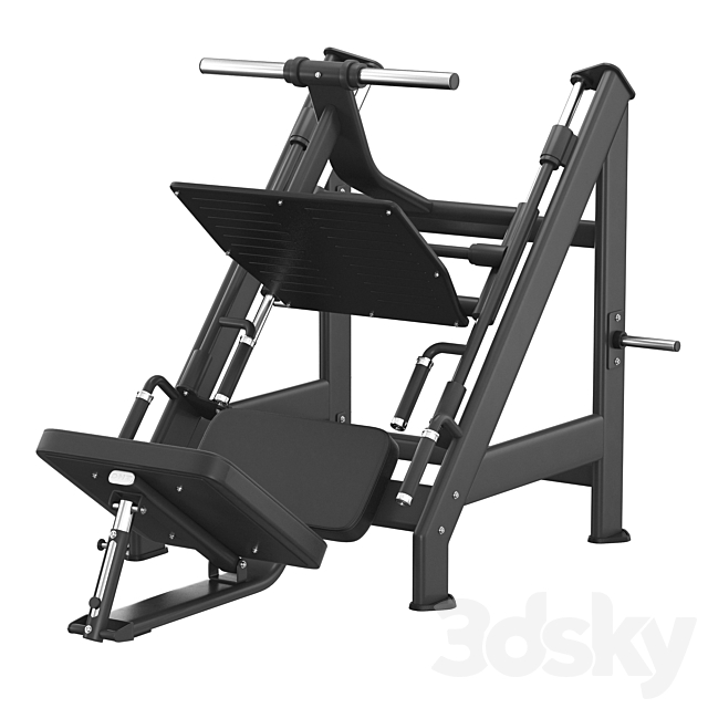 DHZ Fitness E-7056 Leg Press 3DS Max Model - thumbnail 4