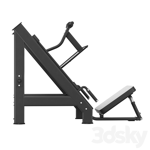 DHZ Fitness E-7056 Leg Press 3DS Max Model - thumbnail 5