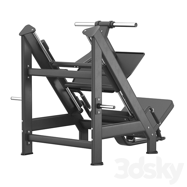 DHZ Fitness E-7056 Leg Press 3DS Max Model - thumbnail 6