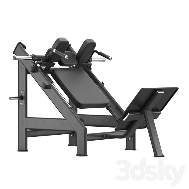 DHZ Fitness E-7057 Hack Machine 3DS Max Model - thumbnail 2