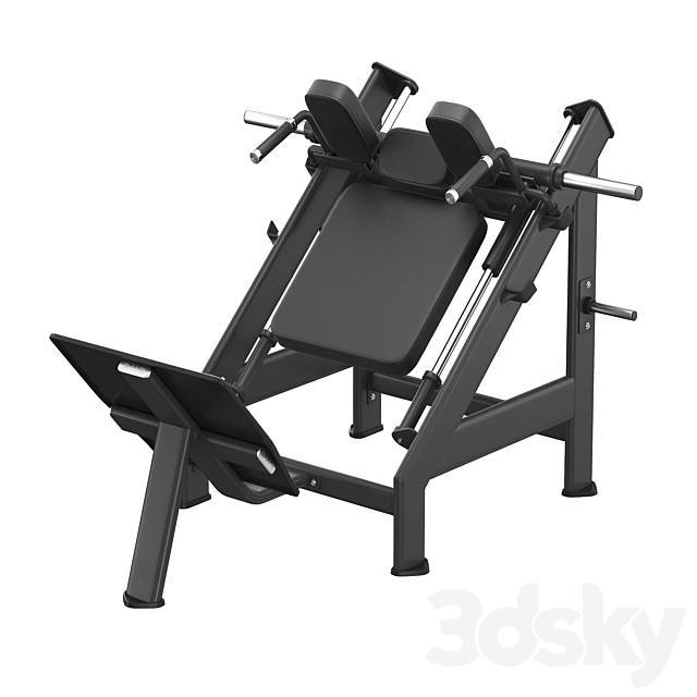 DHZ Fitness E-7057 Hack Machine 3DS Max Model - thumbnail 4