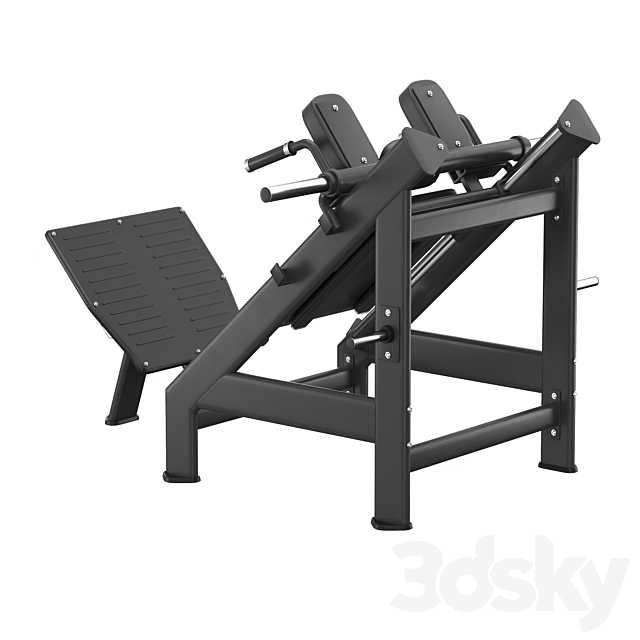 DHZ Fitness E-7057 Hack Machine 3DS Max Model - thumbnail 5