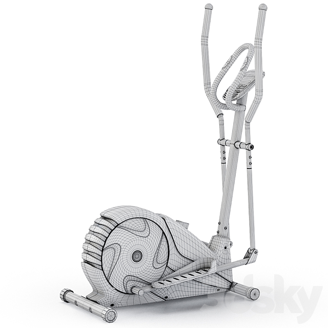 Elliptical trainer Hasttings Q600 MEDUSA. Ellipse 3DS Max Model - thumbnail 5