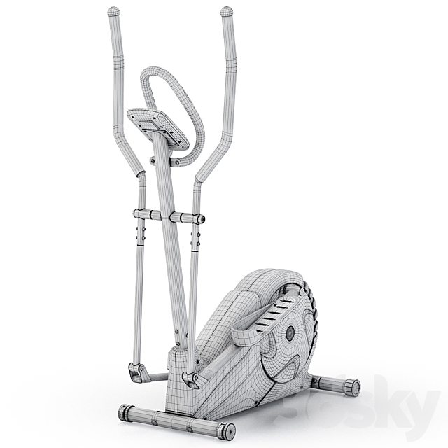 Elliptical trainer Hasttings Q600 MEDUSA. Ellipse 3DS Max Model - thumbnail 6