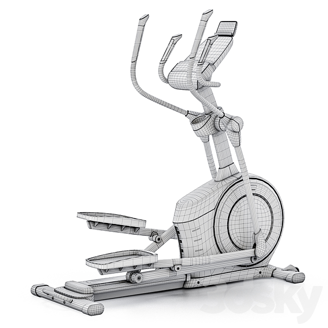 Elliptical trainer ProForm Endurance 520 E. Ellipse 3DS Max Model - thumbnail 5