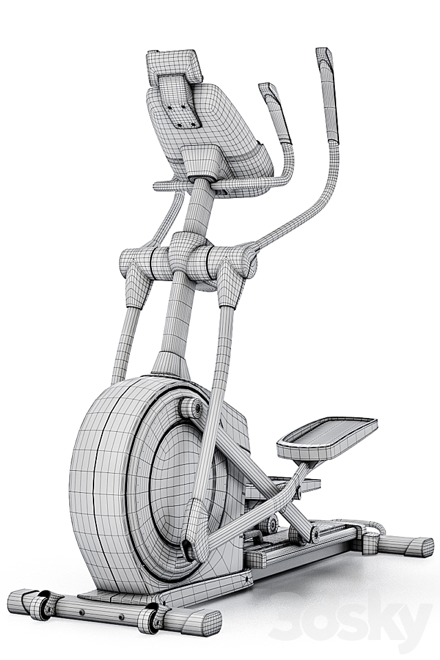 Elliptical trainer ProForm Endurance 520 E. Ellipse 3DS Max Model - thumbnail 6