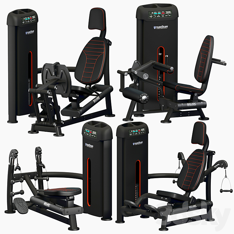 Equipment Gym 3 (Updated) 3DS Max Model - thumbnail 1